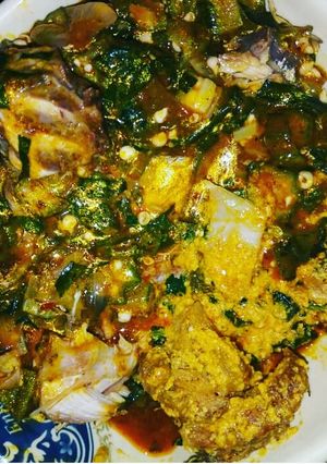 A picture of Fresh okro soup.