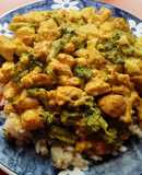 Pollo con curry