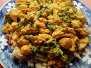 Una foto de brocoli al curry