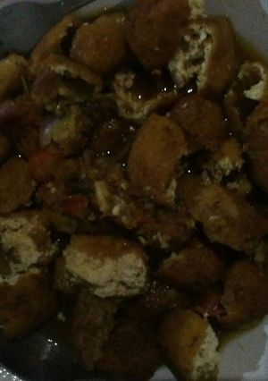 Foto resep Tahu gejrot pedas asem manis