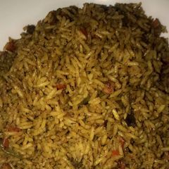 A picture of Jollof rice.