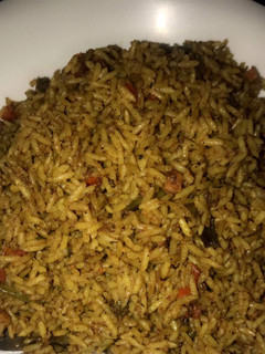 A picture of Jollof rice.