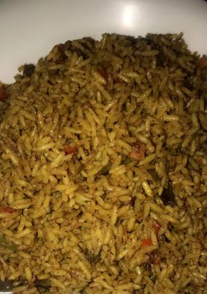 A picture of Jollof rice.