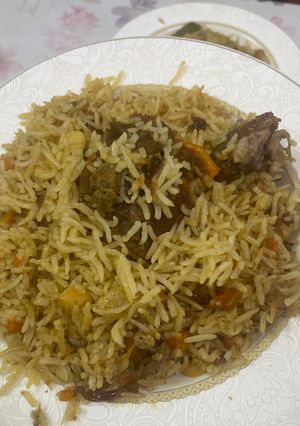 صورة لوصفة رز بخاري أوزبكي باللحم