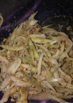Foto resep Rujak serut mangga muda asam manis pedes gurih