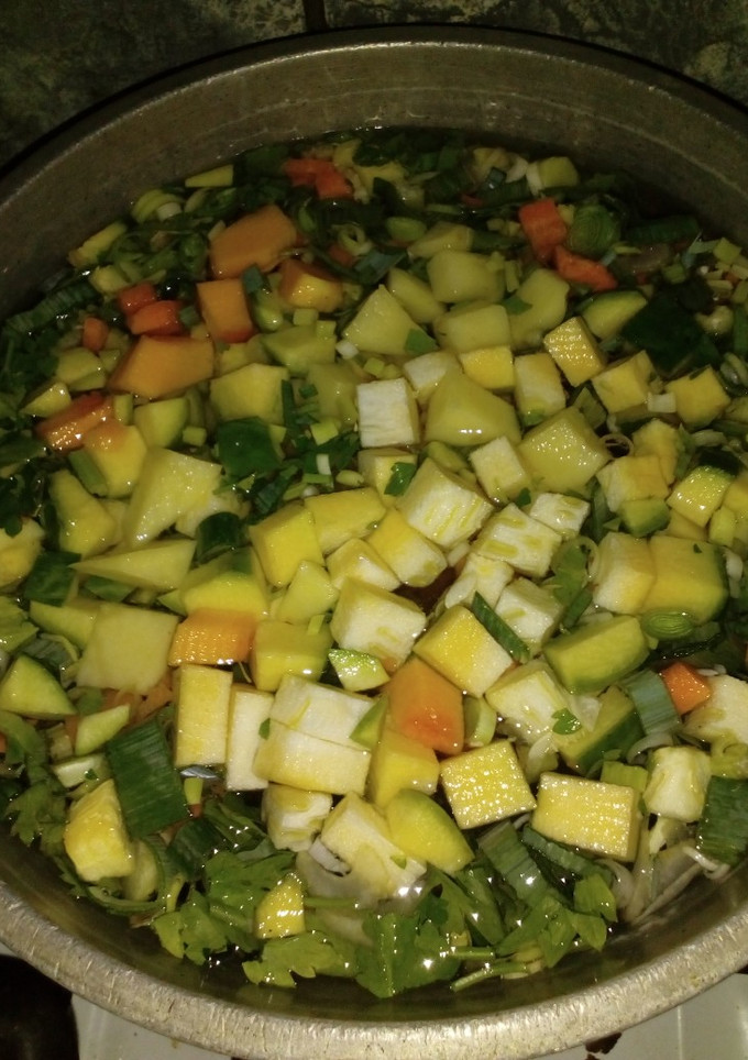 Una foto de Sopa de verduras