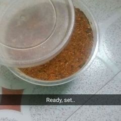 A picture of Suya spice /yaaji.
