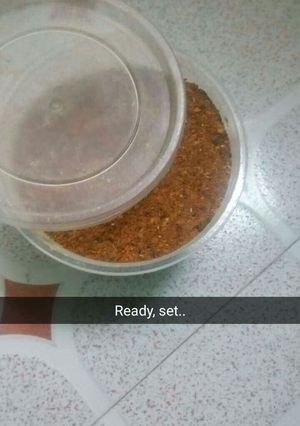 A picture of Suya spice /yaaji.
