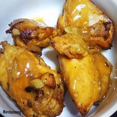 A picture of Sweet BBQ Mustard Chili Chicken Wings.