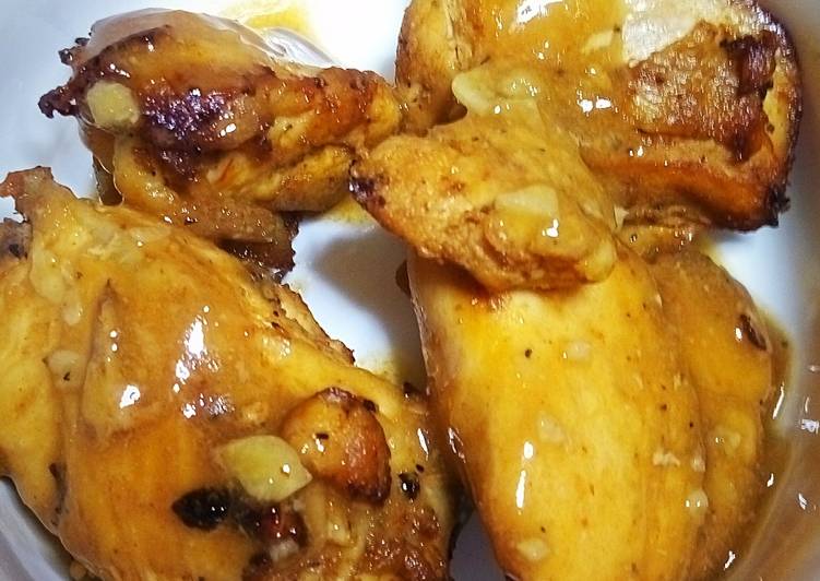 Steps to Make Super Quick Homemade Sweet BBQ Mustard Chili Chicken Wings