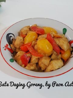 Foto resep Sate Daging Goreng