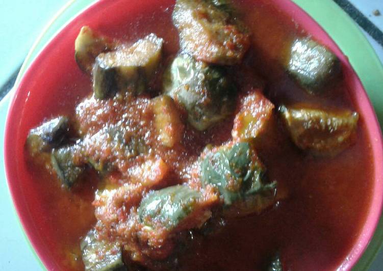Balado terong pedas manis