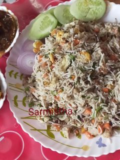 মিক্স ফ্রাইড রাইস(mixed fried rice recipe in bengali) রেসিপির প্রধান ছবি