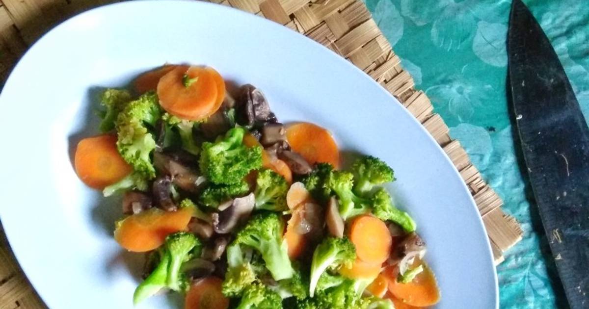 264 resep cah brokoli jamur kancing enak dan sederhana 