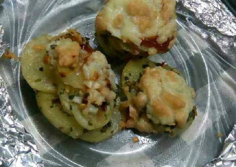 Recipe of American cheesy potato