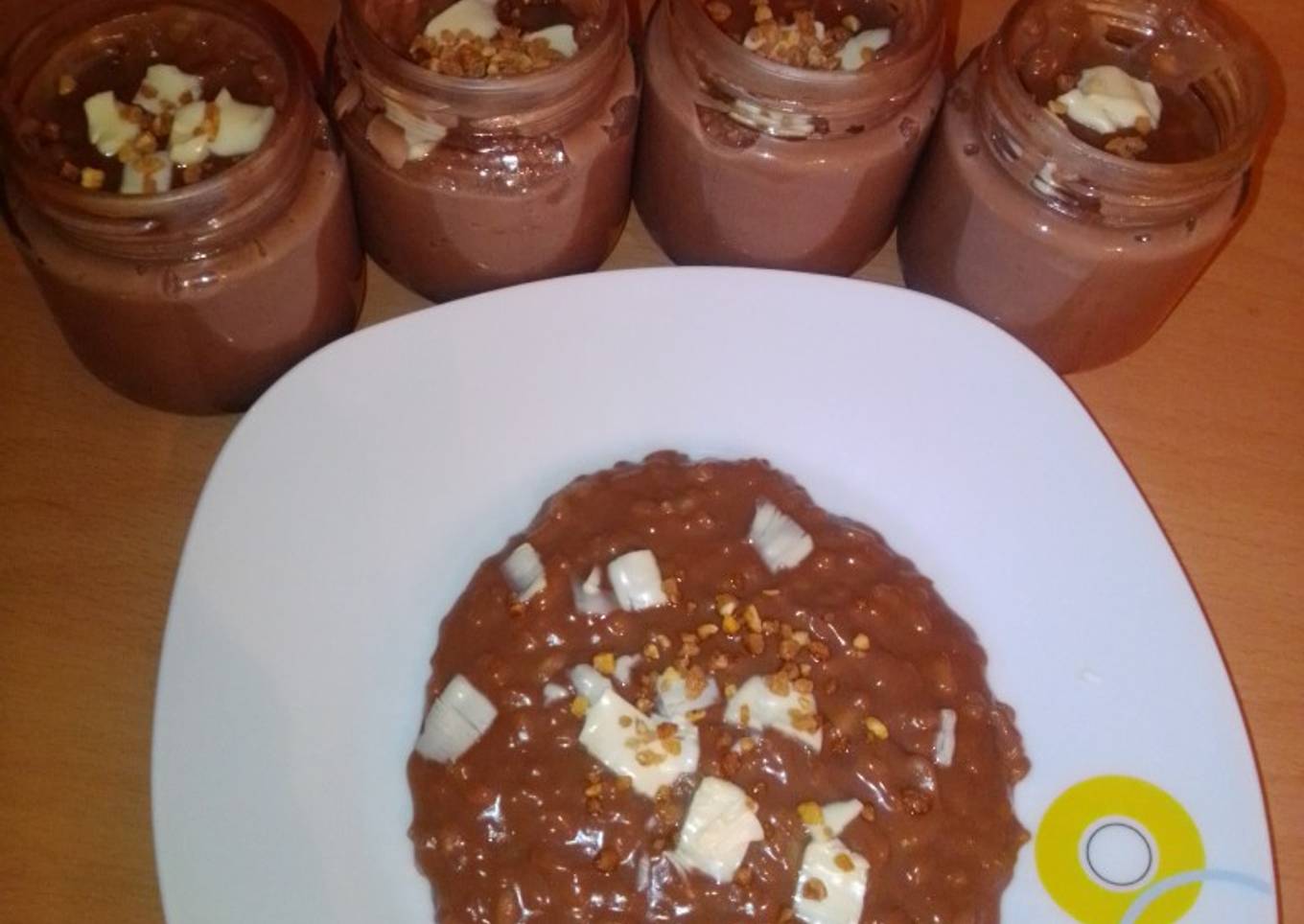 Arroz con leche al chocolate en MC