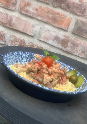 Borsos tokány bulgurral😜 recept fotója
