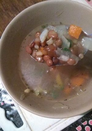 Una foto de Sopa de lentejas
