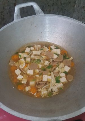 Foto resep Sayur tahu jamur enoki