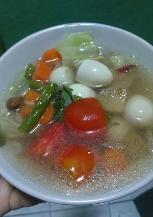 Foto resep Sayur Sop Telur Puyuh