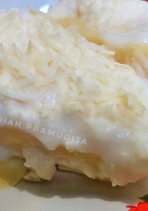 Foto resep Puding Jagung Vla Susu Topping Keju