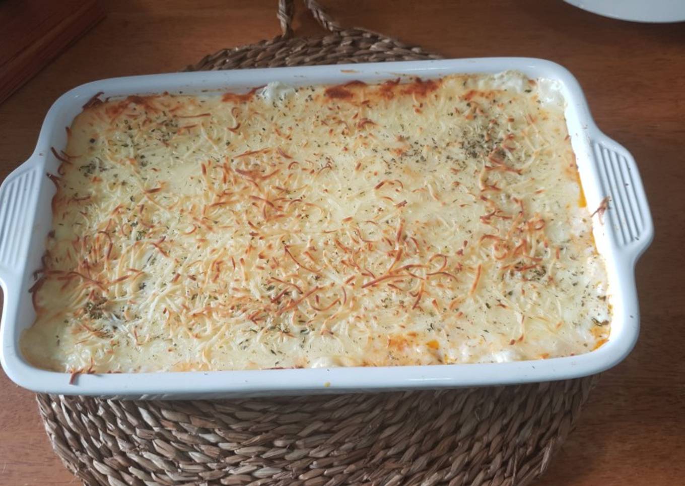 Lasaña de carne picada y verdura