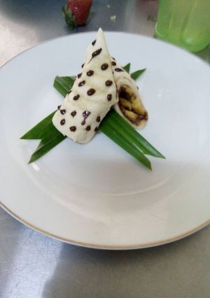 Foto resep Zebra isi pisang coklat