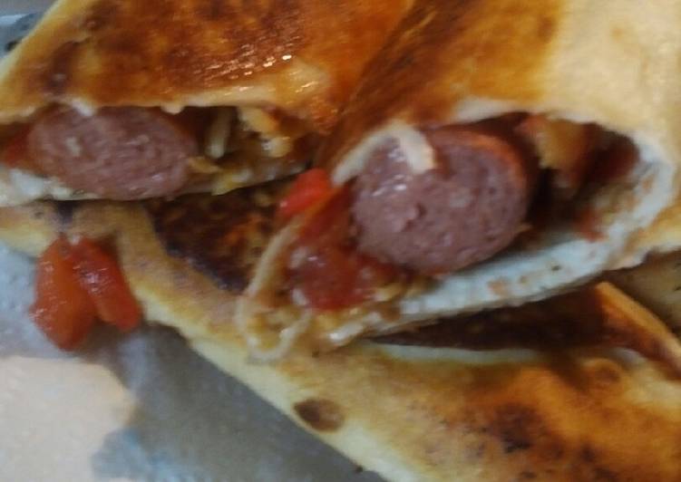 Recipe of Super Quick Homemade Hotdogs in Tortillas