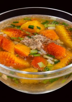 Hình của món SP.0801 - Canh Đu Đủ Thịt Heo Xay.