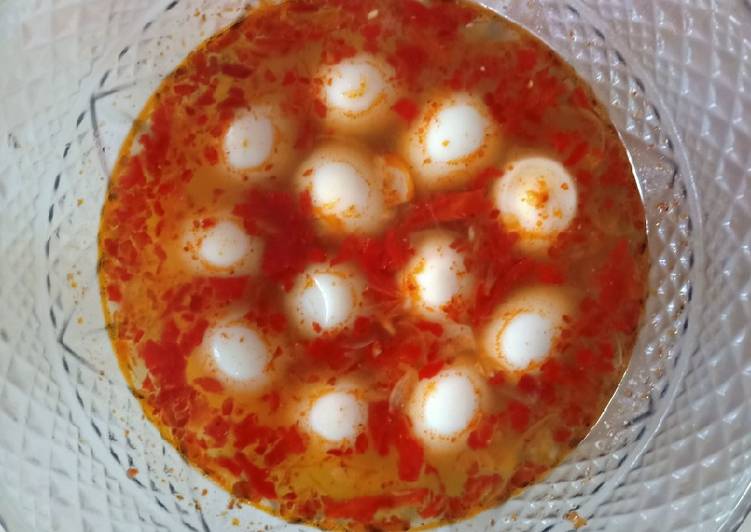 Resep Telur Puyuh Kuah yang Enak