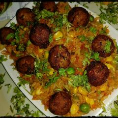 A picture of Kofta Fried Rice.