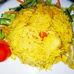Aloo ki tahri A picture of Aloo ki tahri.