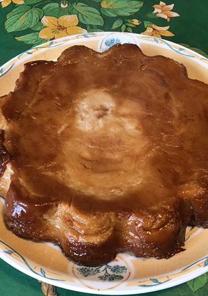 Une photo de Flan châtaigne caramel