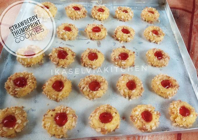 Strawberry Thumbprint Cookies