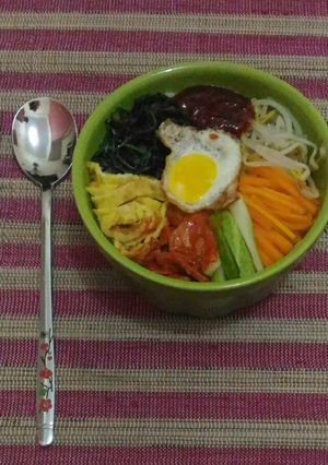 Foto resep Bibimbab (nasi campur korea)