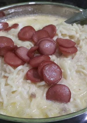Foto resep Mie Rebus Kuah Susu