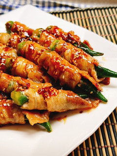醬燒秋葵肉卷 的食譜成品照片