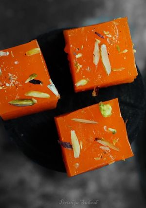 A picture of Orange halwa.