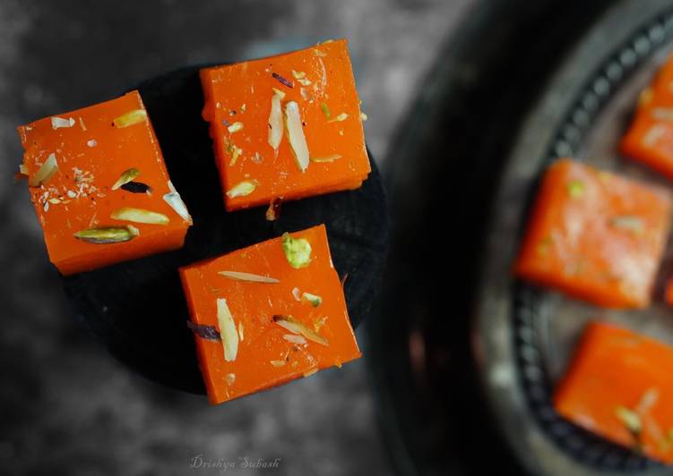 Steps to Make Quick Orange halwa