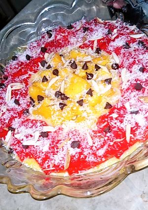 A picture of Mango custard.