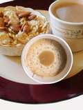 Wake up to hot frothing Chocolate Coffee