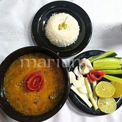 Dal chawal 🍲🍚 A picture of Dal chawal 🍲🍚.