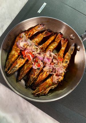 Foto resep Udang Bakar Sambal Matah