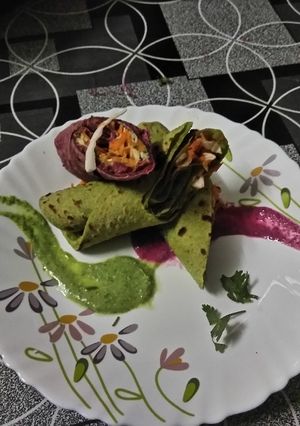A picture of Spinach roll.