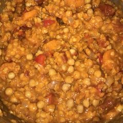 A picture of Red lentil curry.
