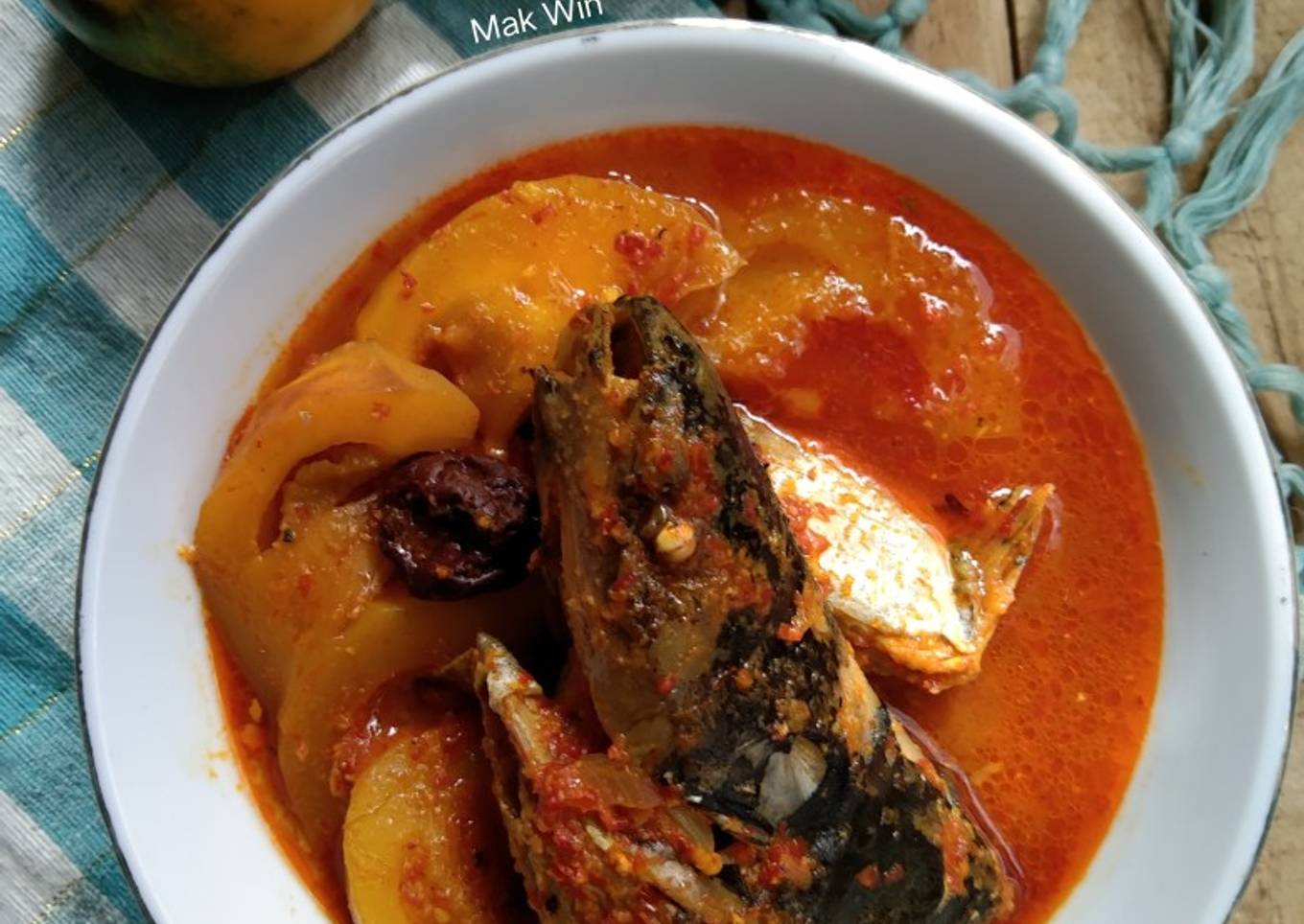 Asam pedas ikan patin terong asam