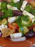 Greek Village Salad Super with Marinated Feta