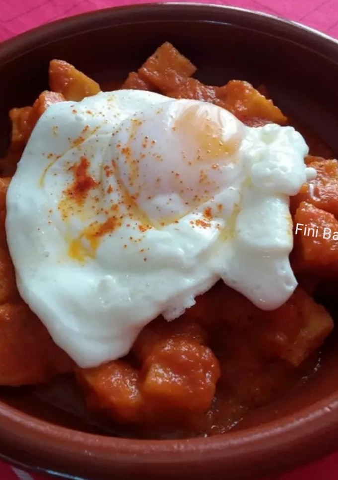 Una foto de Patatas viuda con la verdura camuflada