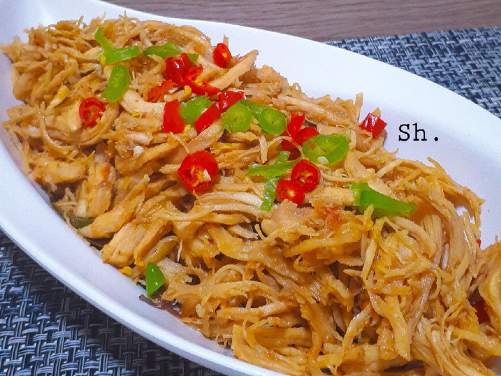 Resep Ayam Suwir Pedas Manis yang Enak