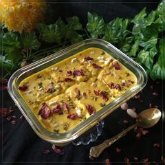 A picture of Thandai Malai Cake.